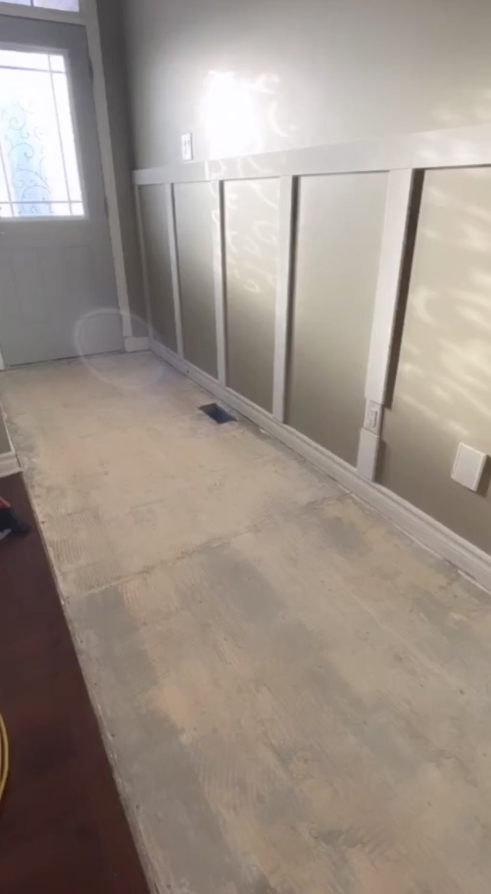 image of old tile floor removed
