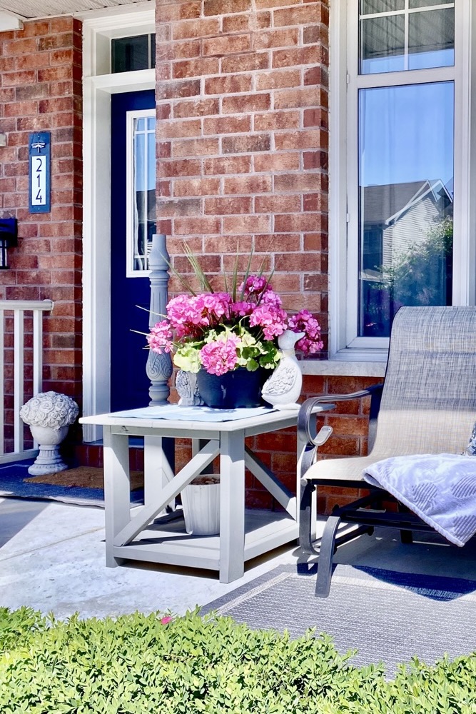 image of diy outdoor patio table