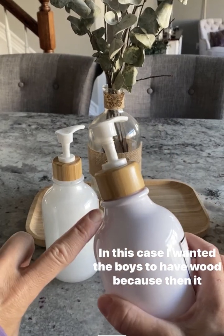 closeup image of soap bottle cork topper