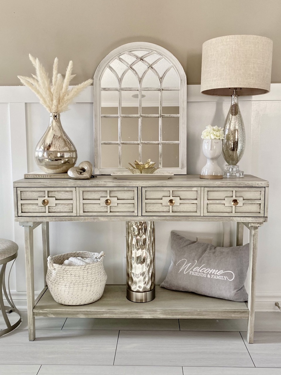 reveal image of new front entrywat table